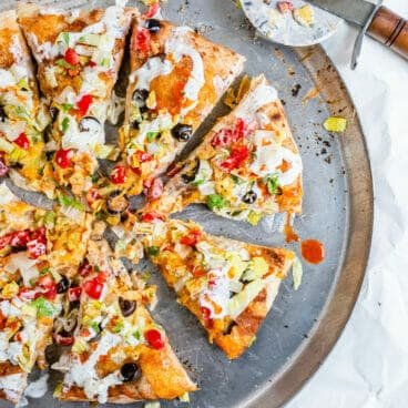 Taco pizza